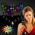 7 1/2 Oz. Light-Up Champagne Flute w/Black Base